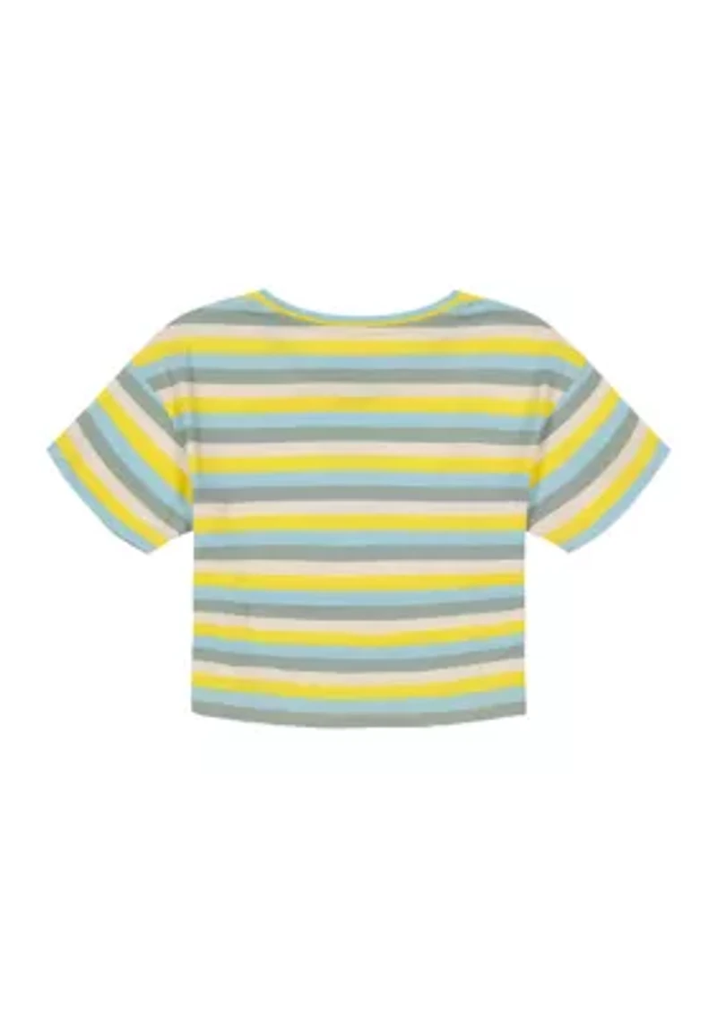 Girls 7-16 Retro Striped Peace Graphic T-Shirt