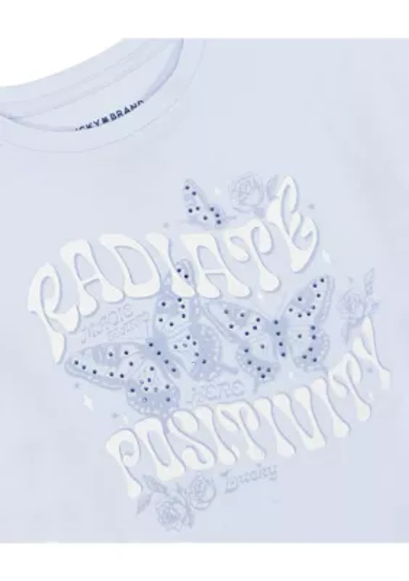 Girls 7-16 Short Sleeve Positivity Graphic T-Shirt