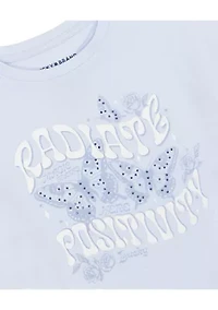 Girls 7-16 Short Sleeve Positivity Graphic T-Shirt