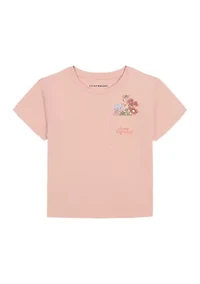 Girls 7-16 Floral Graphic Pocket T-Shirt