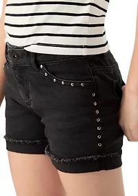 Girls 7-16 Studded Shorts
