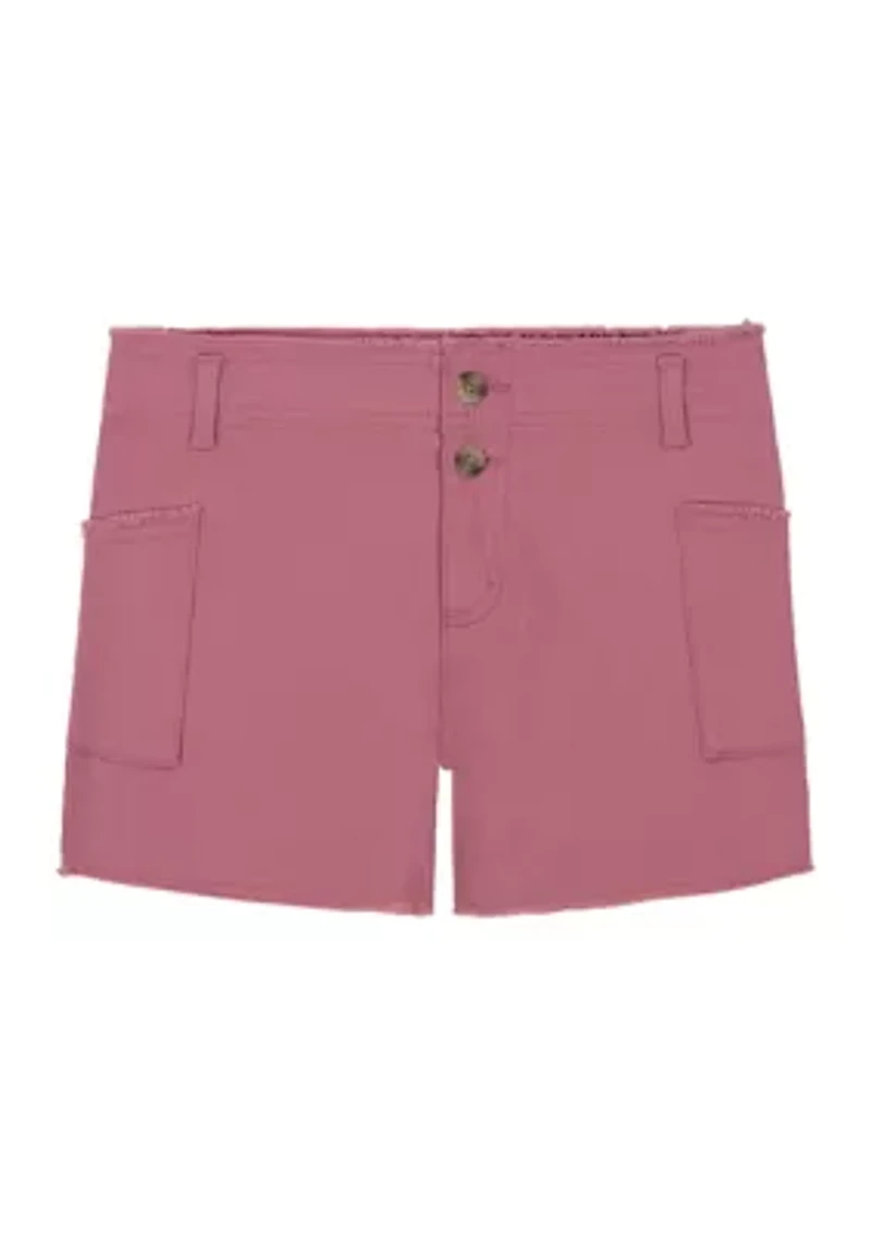 Girls 7-16 Pocket Shorts