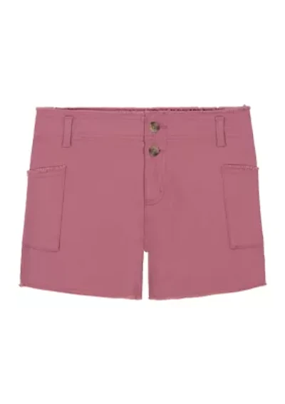 Girls 7-16 Pocket Shorts