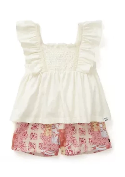 Girls 4-6x 2 Piece Shorts Set