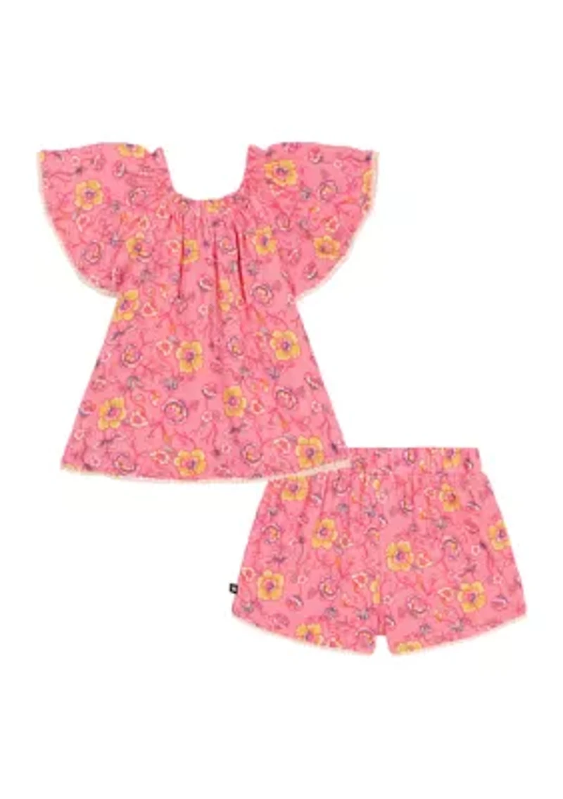 Girls 4-6x 2 Piece Shorts Set