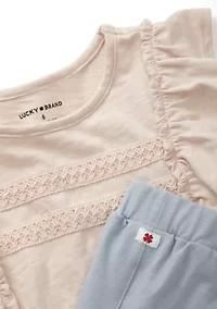 Girls 4-6x 2 Piece Pant Set