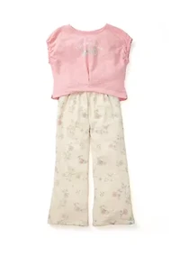 Girls 4-6x Printed Pant Set