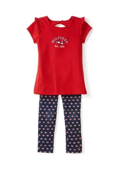 Girls 4-6x 2 Piece Legging Set