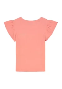 Girls 7-16 Fruit Graphic Ribbed Fitted T-Shirt