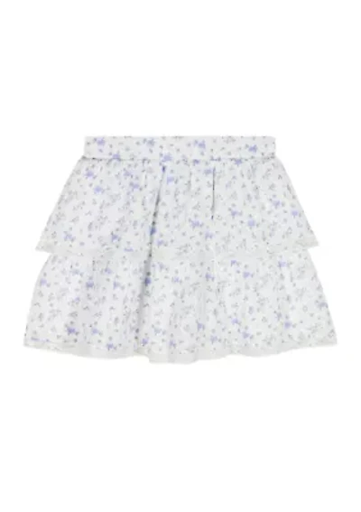 Girls 7-16 Floral Tier Skirt