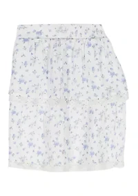 Girls 7-16 Floral Tier Skirt