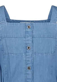 Girls 7-16 Denim Midi Dress