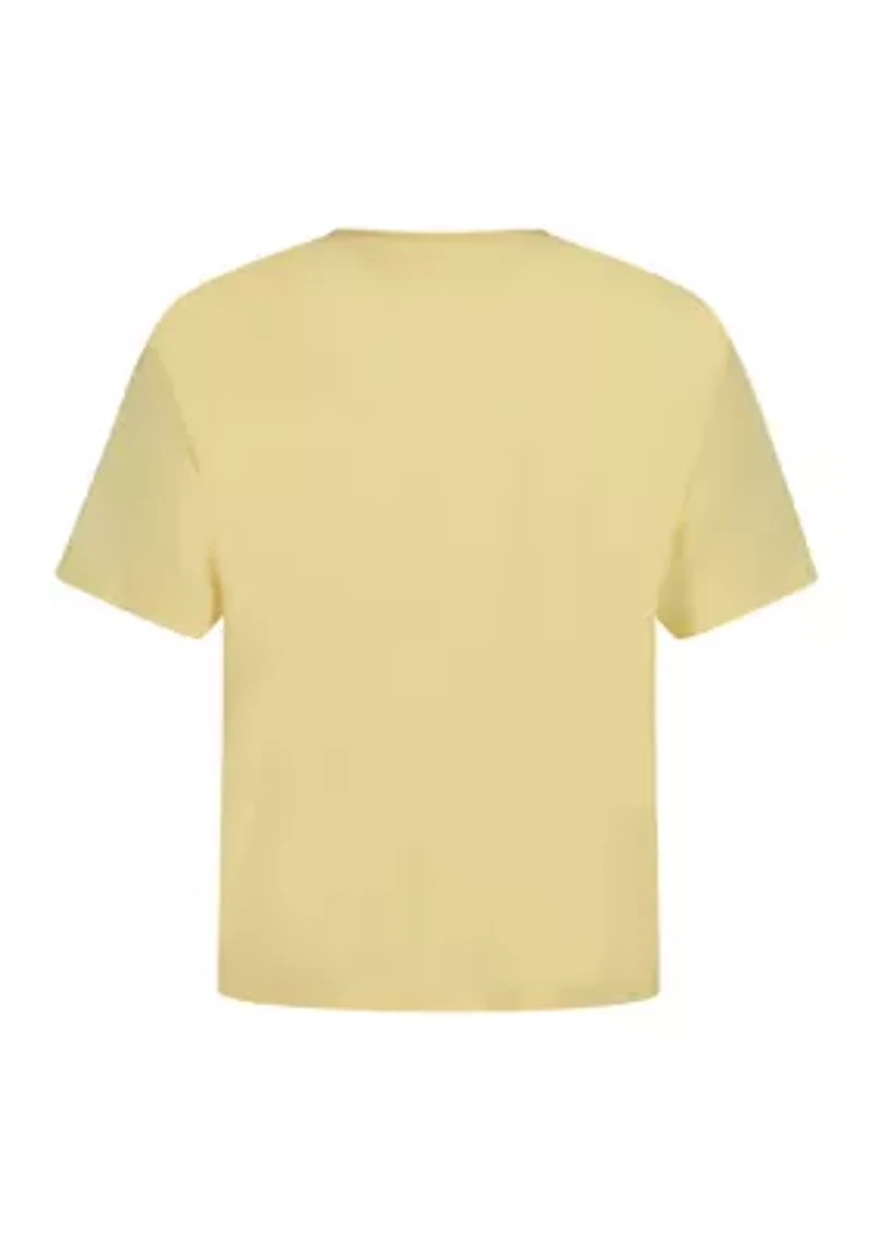 Girls 7-16 Hawaii Oversized Boyfriend Crew Neck Graphic T-Shirt