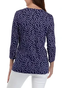 Petite Printed Top