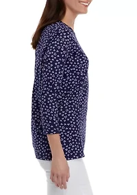 Petite Printed Top