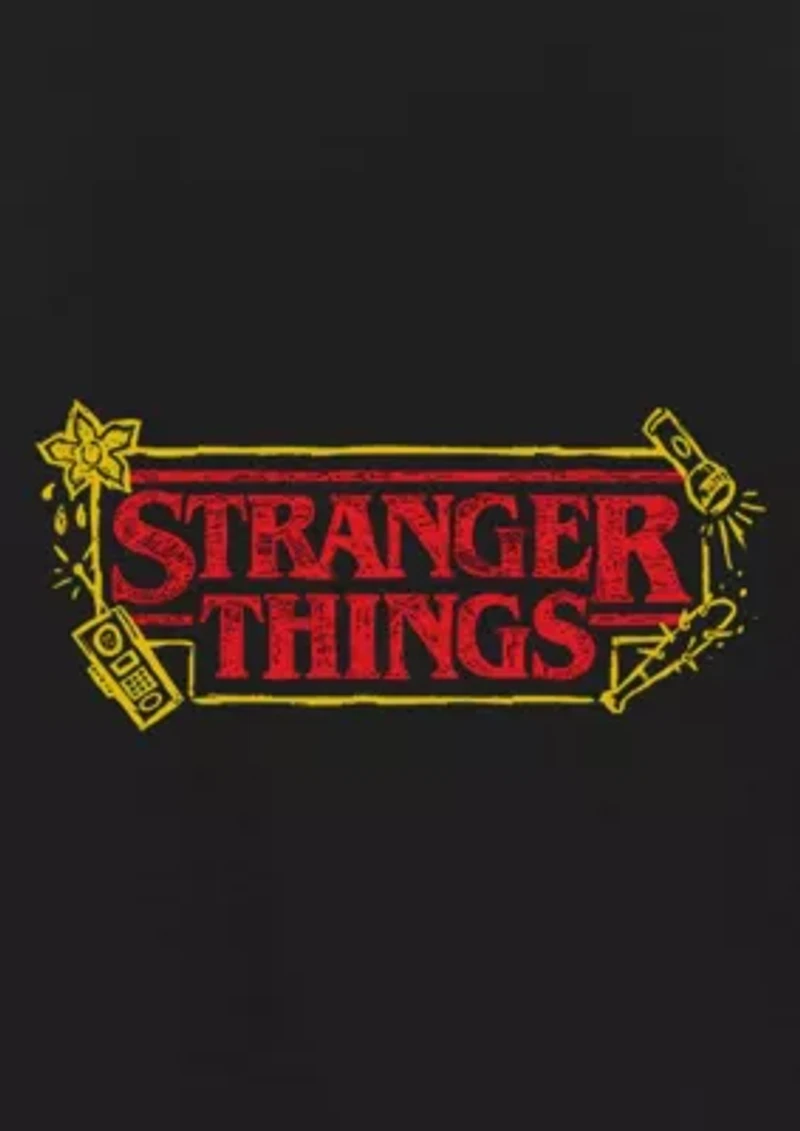 Stranger Things Logo Sketch Graphic T-Shirt