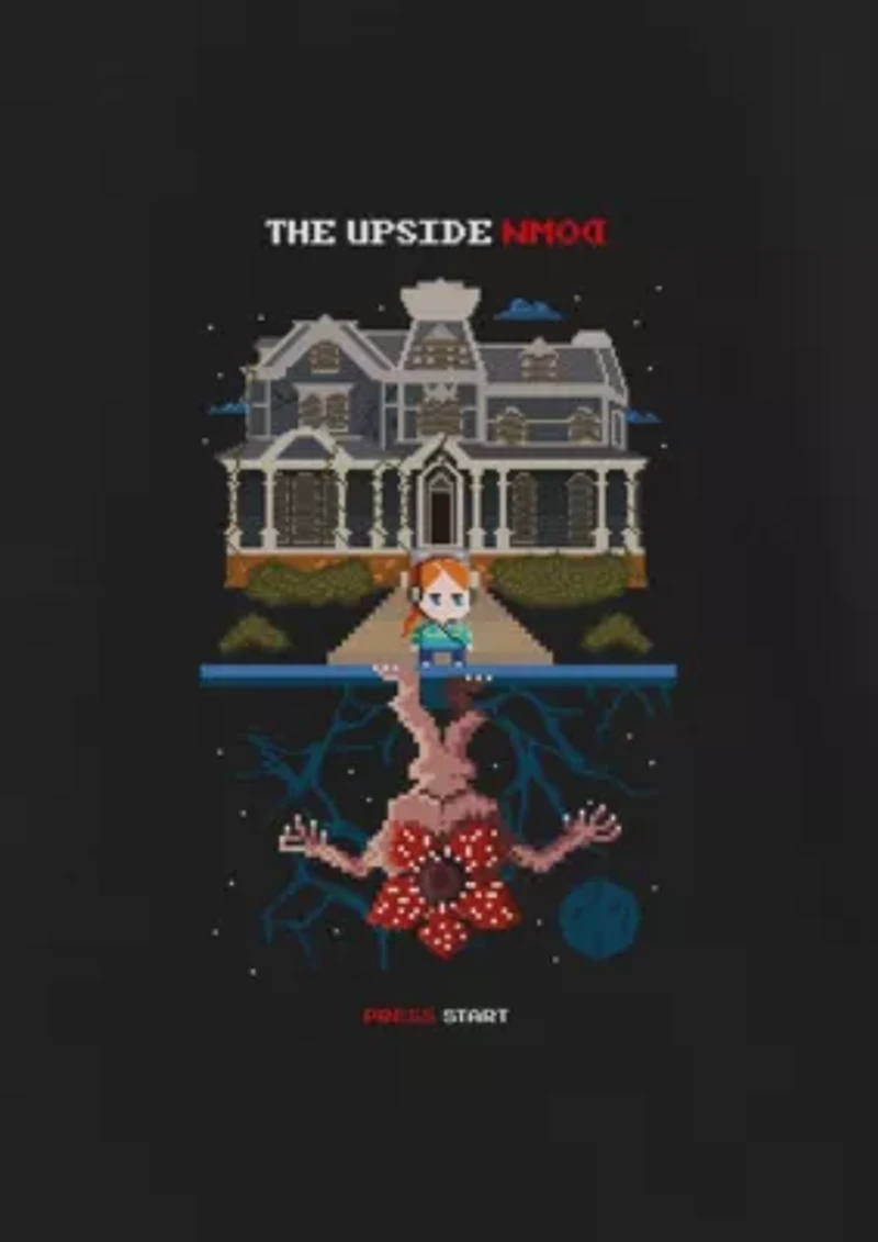 Max Demogorgon Upside Down Graphic T-Shirt