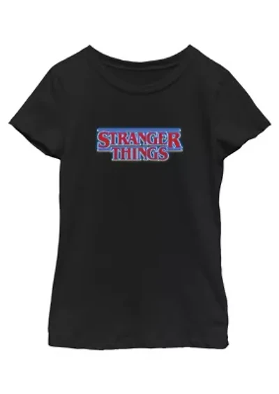 Glow Logo Stranger Things Graphic T-Shirt