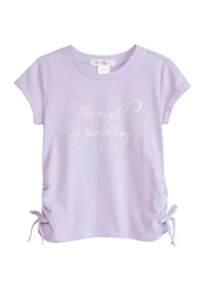 Girls 4-6x This Night is Sparkling Graphic T-Shirt