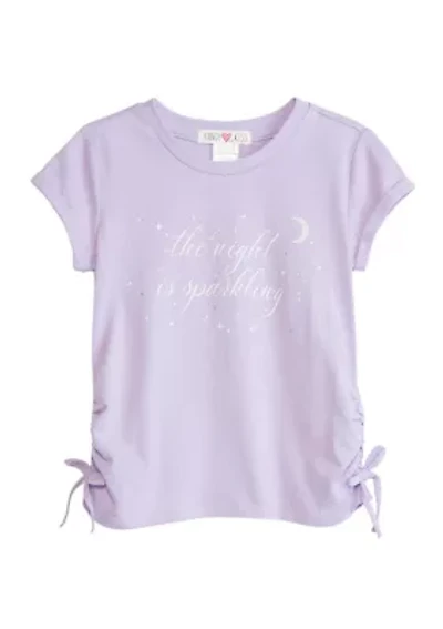 Girls 4-6x This Night is Sparkling Graphic T-Shirt