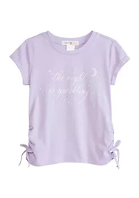 Girls 4-6x This Night is Sparkling Graphic T-Shirt