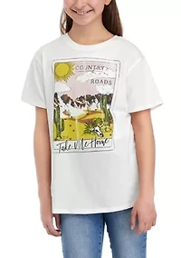 Girls 7-16 Country Roads Short Sleeve Graphic T-Shirt
