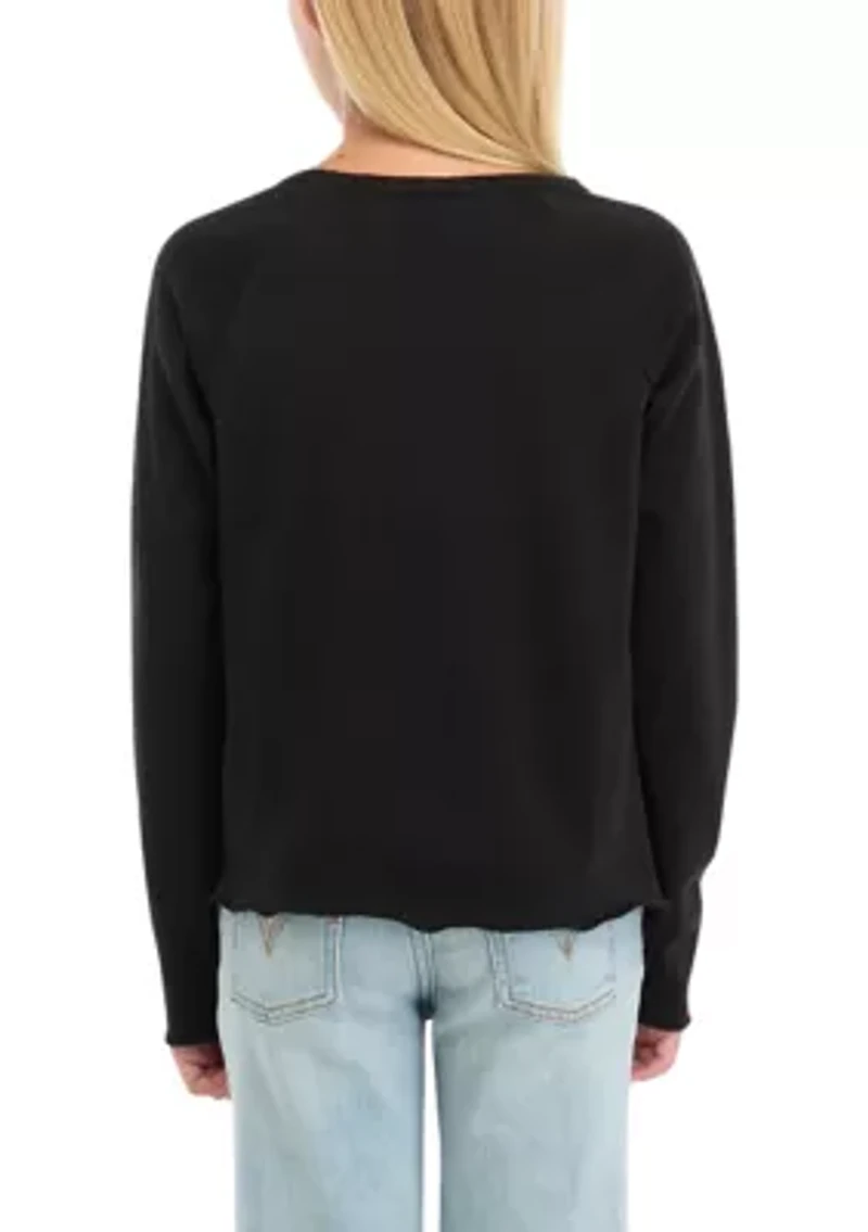 Girls 7-16 Long Sleeve Destination Ballerina Graphic T-Shirt