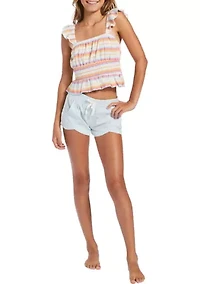 Girls 7-16 Springtime Dream Printed Knit Top