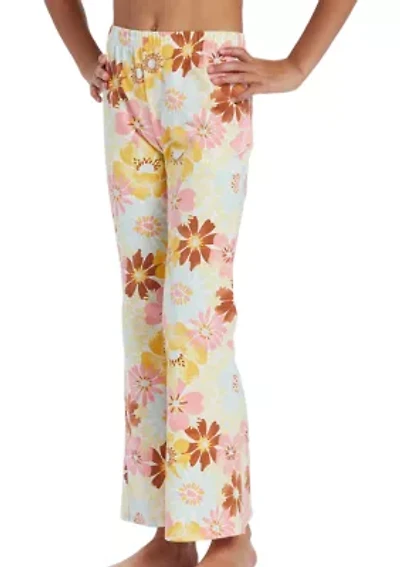 Girls 7-16 Printed Knit Flare Pants