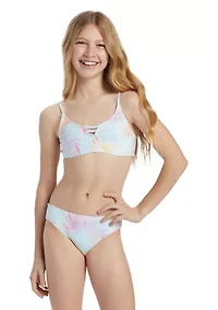 Girls 7-16 Triangle Swimsuit