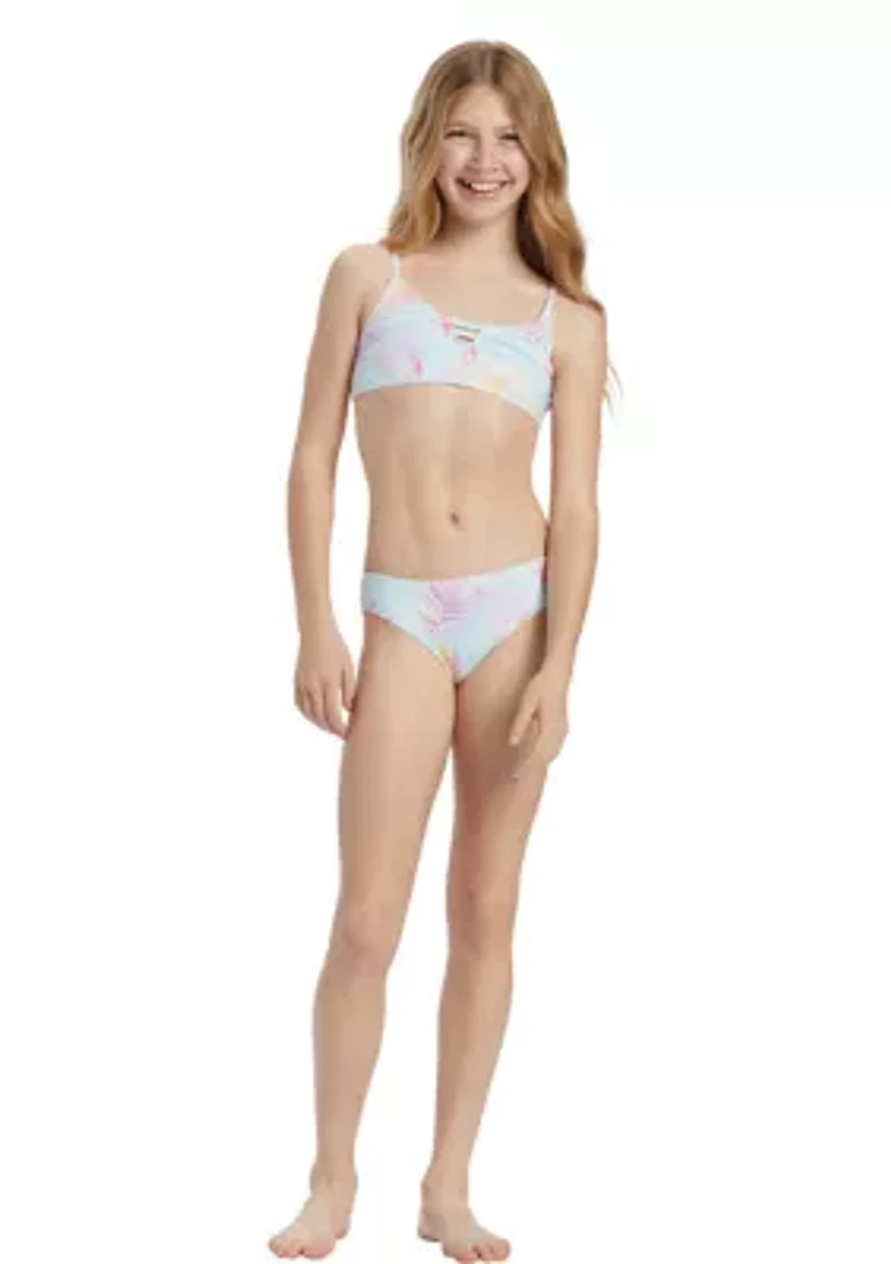 Girls 7-16 Triangle Swimsuit