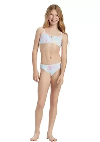 Girls 7-16 Triangle Swimsuit