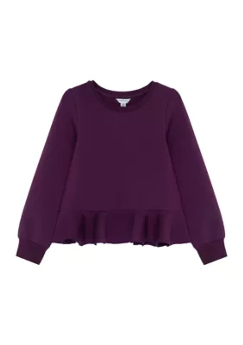 Girls 7-16 Peplum Sweater