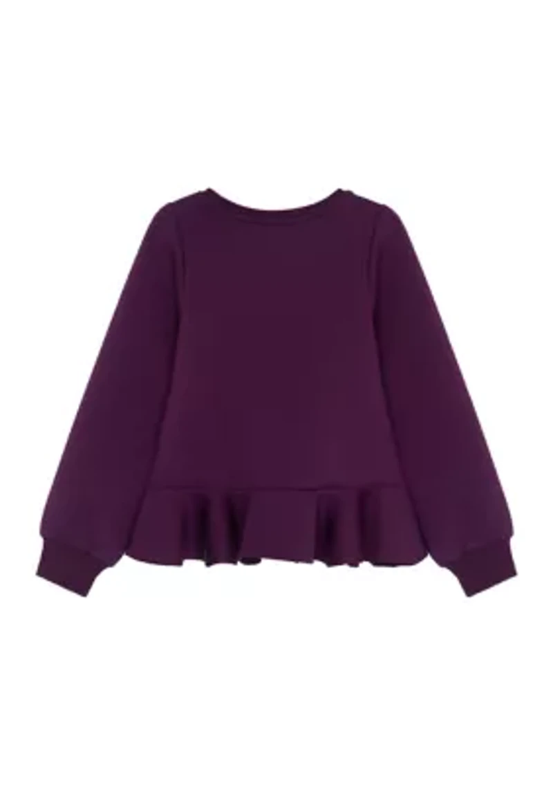 Girls 7-16 Peplum Sweater