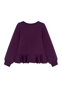 Girls 7-16 Peplum Sweater