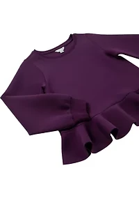 Girls 7-16 Peplum Sweater