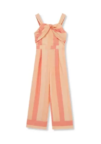 Girls 7-16 Sleeveless Twist Front Jumpsuit