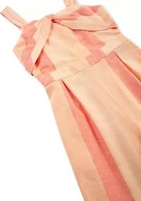 Girls 7-16 Sleeveless Twist Front Jumpsuit