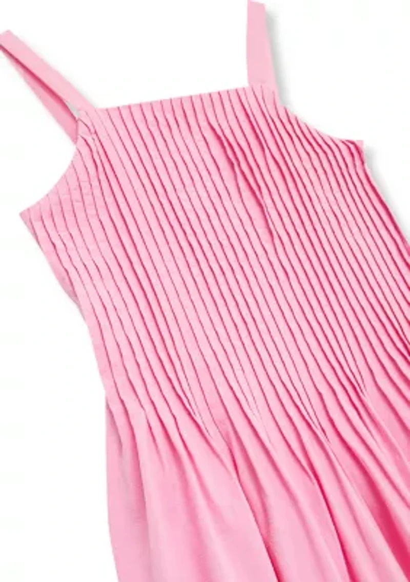 Girls 7-16 Smocked Ruched Dress