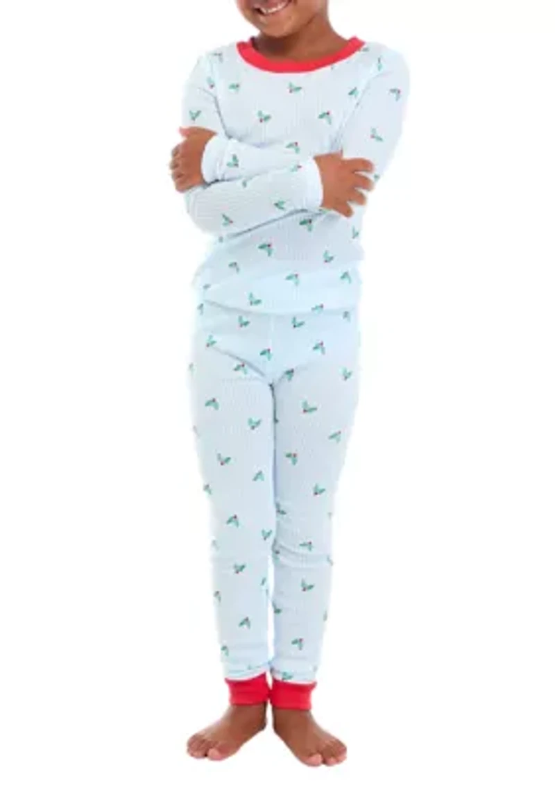 Unisex Big Kids Jolly Stripe Pajama Set