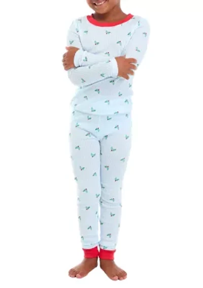 Unisex Big Kids Jolly Stripe Pajama Set