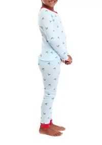 Unisex Big Kids Jolly Stripe Pajama Set