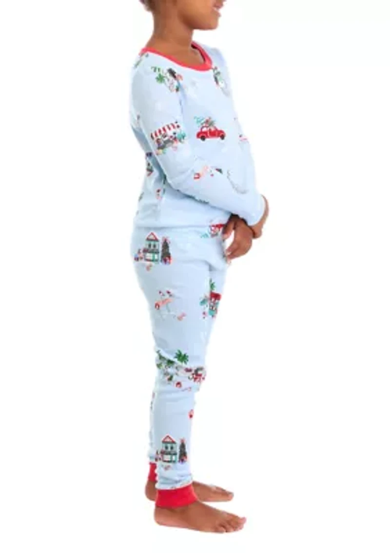 Unisex Big Kids Holiday Shopping Pajama Set