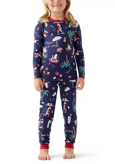 Unisex Big Kid Beachy Christmas Pajama Set