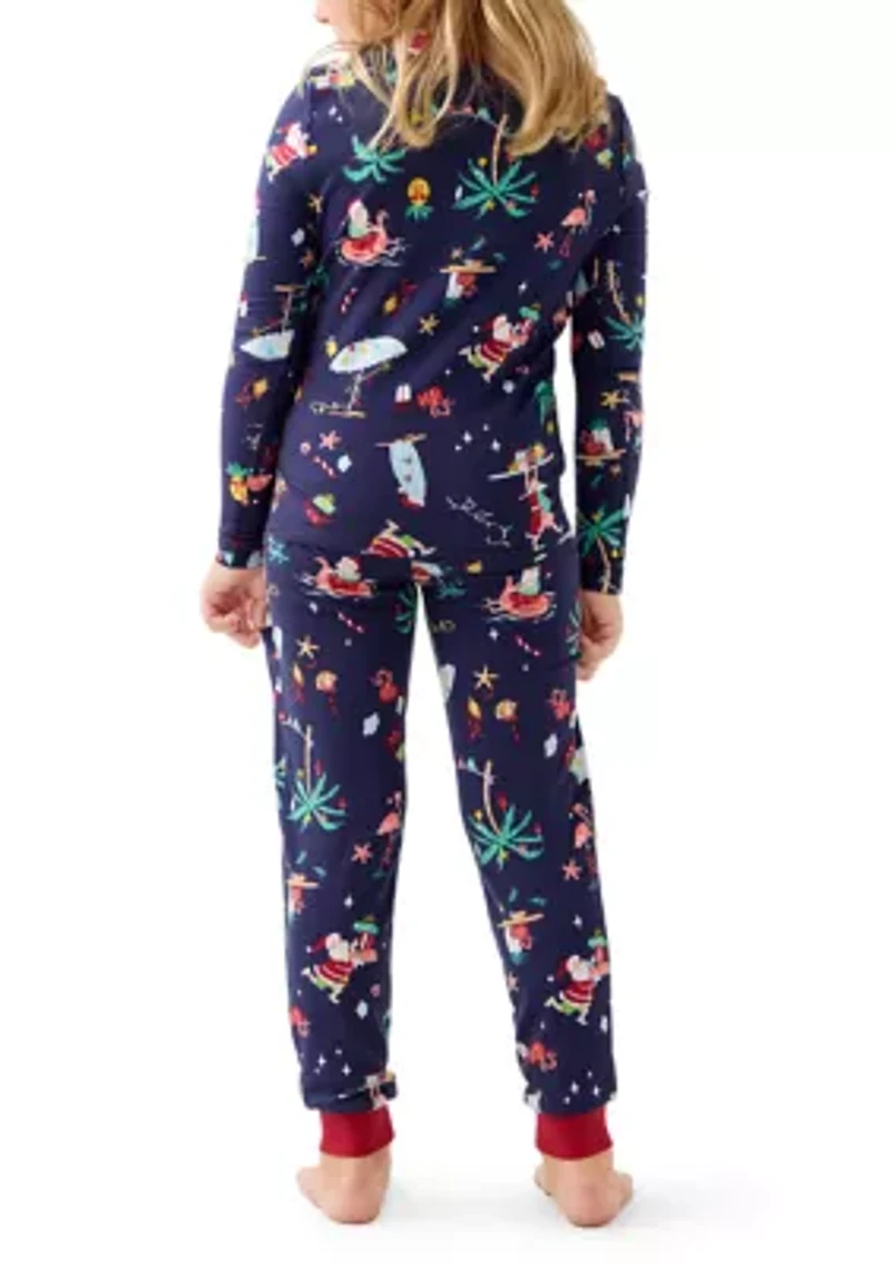 Unisex Big Kid Beachy Christmas Pajama Set