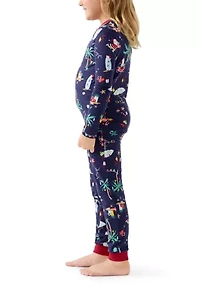 Unisex Big Kid Beachy Christmas Pajama Set