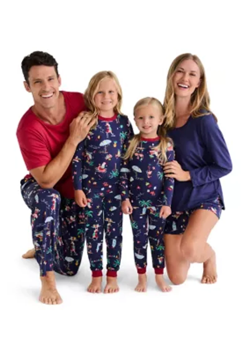 Unisex Big Kid Beachy Christmas Pajama Set