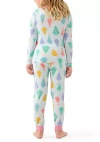 Unisex Big Kid Ballet Trees Pajama Set