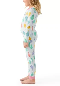 Unisex Big Kid Ballet Trees Pajama Set