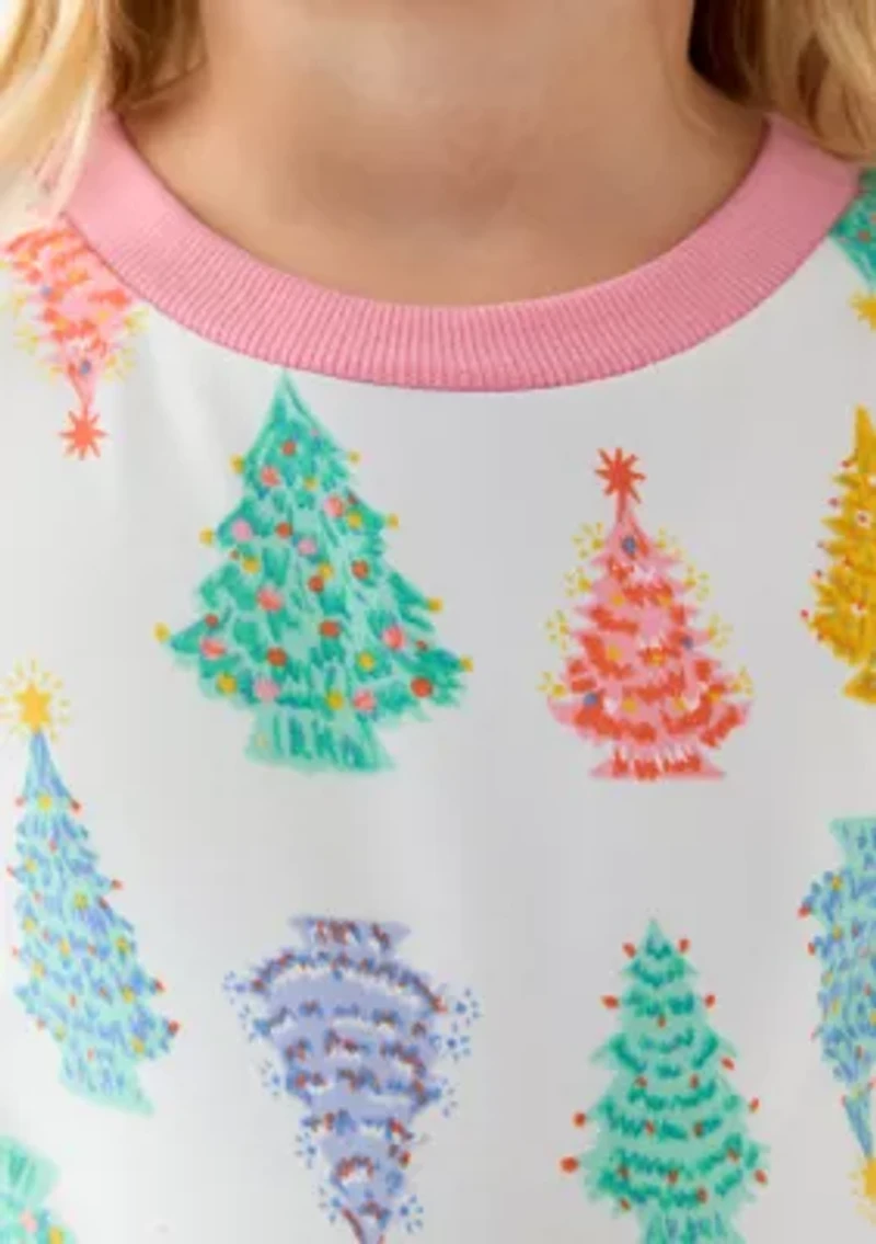 Unisex Big Kid Ballet Trees Pajama Set
